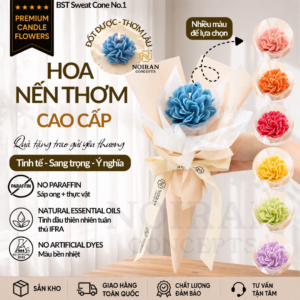 Bông hoa nến thơm Sweet Cone No.1 cao cấp của Noiran Concepts với thiết kế thủ công tinh tế