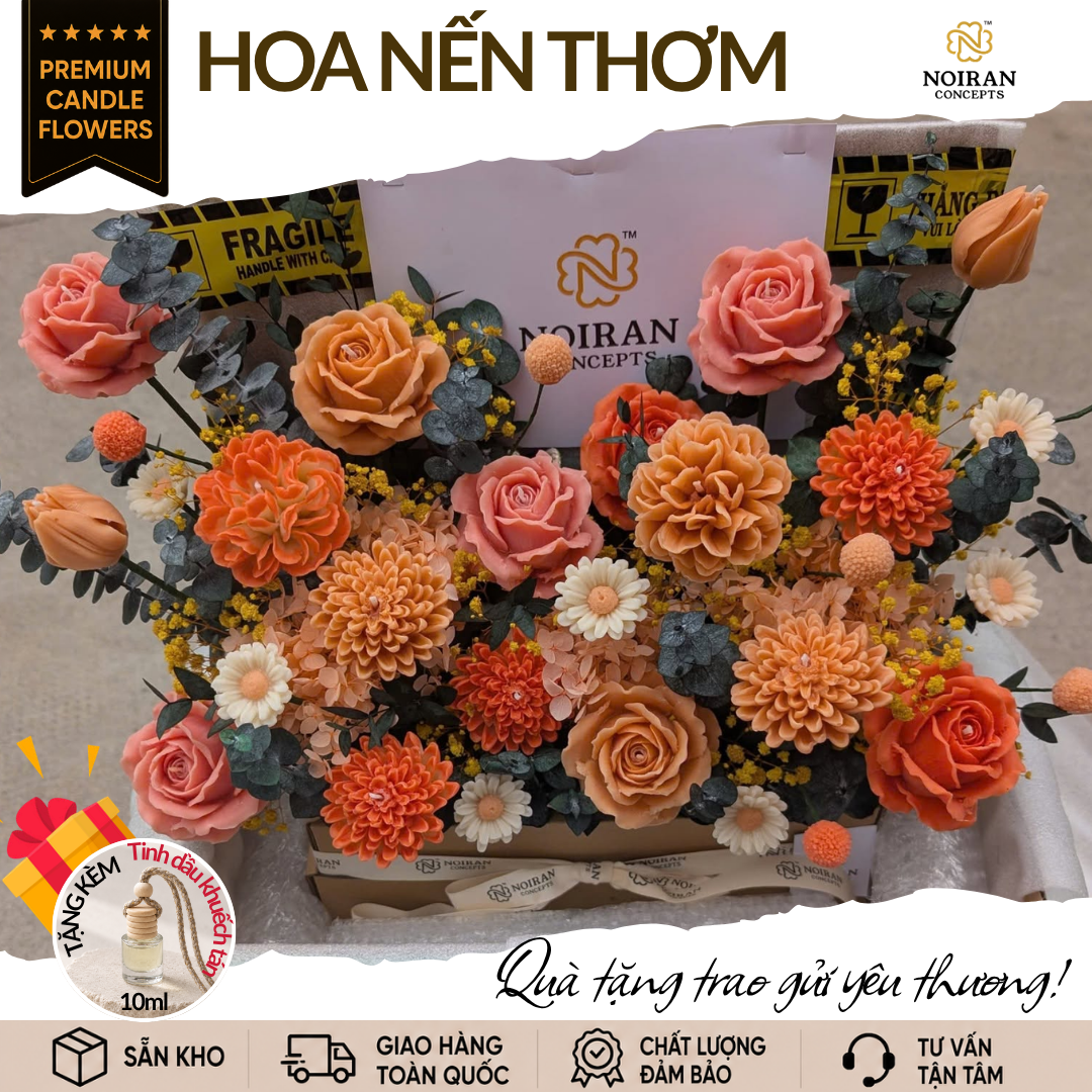 Hộp hoa nến thơm Garden Box No.1 Noiran Concepts
