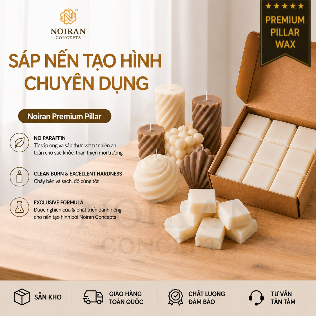 Sáp làm nến tạo hình Noiran Concepts Premium Pillar Wax